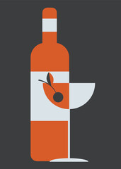 Abstract geometric vector illustration poster