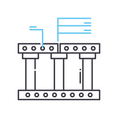 construction line icon, outline symbol, vector illustration, concept sign