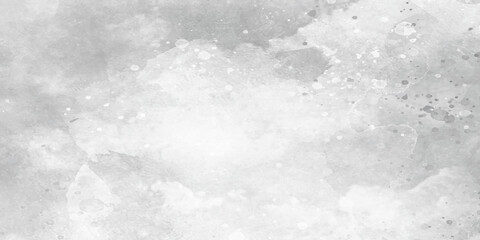 Watercolor white art abstract surface grey watercolor painting textured design, white watercolor background painting with cloudy distressed texture and marbled grunge soft gray or silver vintage color