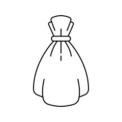 Sack icon design. Money bag symbol. vector illustration