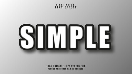 3D Simple Editable Text Effect