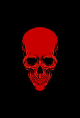 Head skull vector illustration