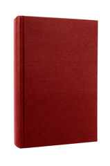 Red book front cover vertical one single isolated transparent background photo PNG file