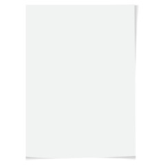 White sheet of paper.