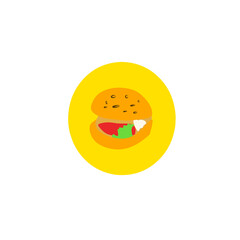 burger icon illustration