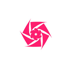 Obraz premium abstract flower logo