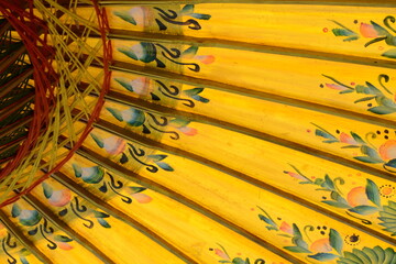 abstract background, painting design on paper umbrella