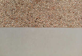 gravel and gray pattern on the floor