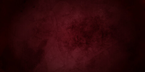 Dark Red horror scary background. Dark grunge red texture concrete. Dark grunge red concrete. Red textured stone wall background. Dark edges. Dark red grungy background or texture. 