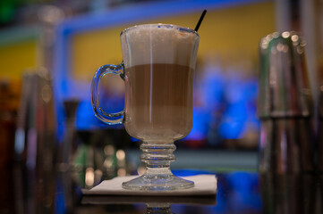 glass of ice cold drink