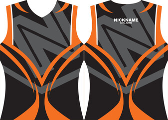 Futsal  jersey template sport design collection