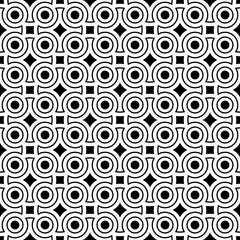 Vector seamless with geometric Chinese pattern 