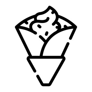 recommend clip art: crepe line icon