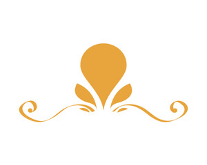 vintage ornament vector icon