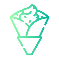 crepe gradient icon