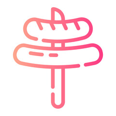 sausage gradient icon