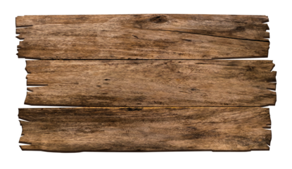 Brown wooden sign for hanging. Signpost and billboards concept