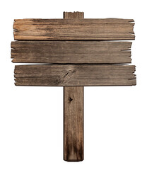 Brown wooden sign. Signpost and billboards concept © Ton Photographer4289
