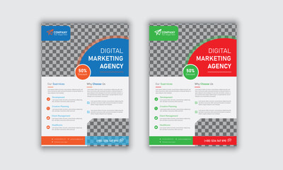 professional Business flyer template design