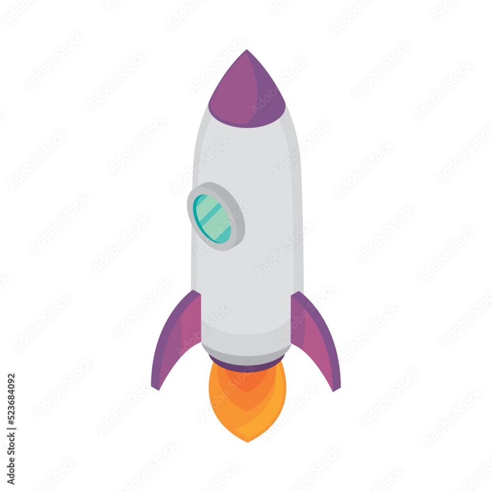 Wall mural rocket start up, concept