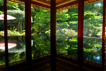 初夏の旧竹林院 滋賀県 日本