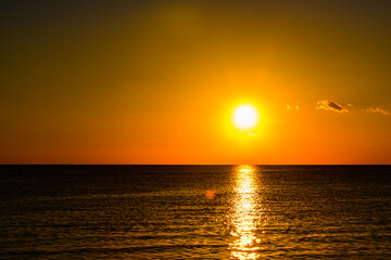 Fototapeta na wymiar Sunset over the Red sea. Sharm el sheikh, Egypt