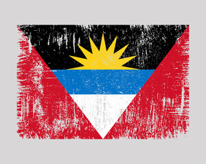 Antigua and Barbuda Flag Vector Design Template