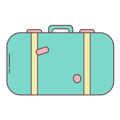 Travel icon travel suitcase illustration