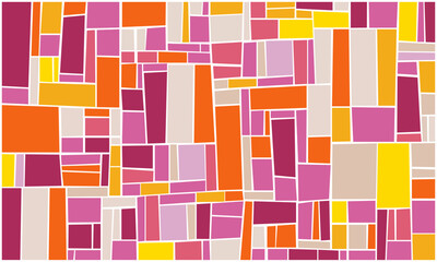 Vector Geometric Background with Squares 