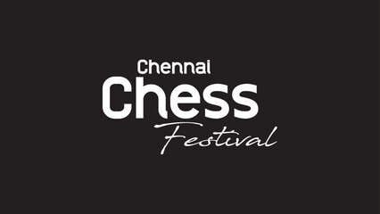 Chennai Chess Festival - Vector Artwork