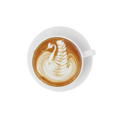 coffee cup with latte