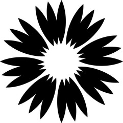 Sun rays or sunshine linear drawing