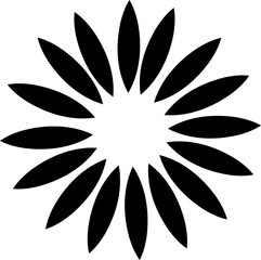 Sun rays or sunshine linear drawing