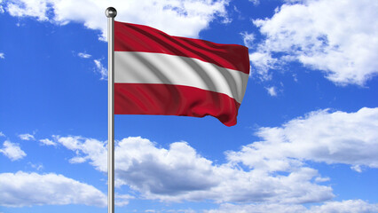 Austria National Flag Flying 4K 