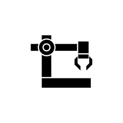 Robot arm vector for website symbol icon presentation