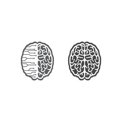 Health Brain icon and vector illustration design