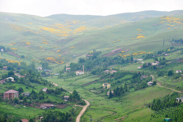 Persembe plateau in Aybasti Ordu - Turkey (Türkiye). Perşembe Plateau (Turkish: Perşembe Yaylası) is a high meadow near the town of Aybasti, one of the biggest tourist attractions in the area.
