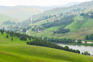 Persembe plateau in Aybasti Ordu - Turkey (Türkiye). Perşembe Plateau (Turkish: Perşembe Yaylası) is a high meadow near the town of Aybasti, one of the biggest tourist attractions in the area.
