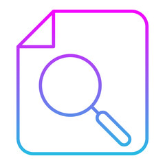 Search Line Gradient Icon