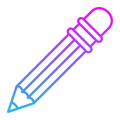 Pencil Line Gradient Icon