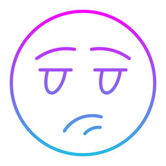 Bored Line Gradient Icon