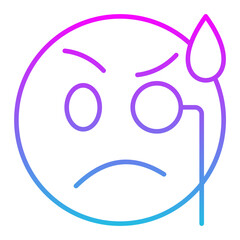 Monocle Line Gradient Icon