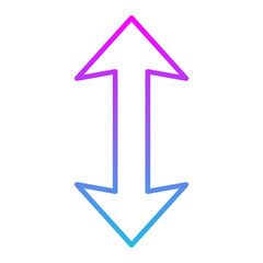 Vertical Line Gradient Icon