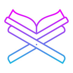 Quran Line Gradient Icon