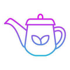Teapot Line Gradient Icon
