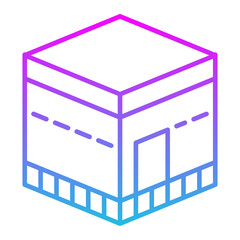 Kaaba Line Gradient Icon