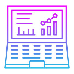 Laptop Line Gradient Icon