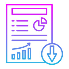 Download Line Gradient Icon
