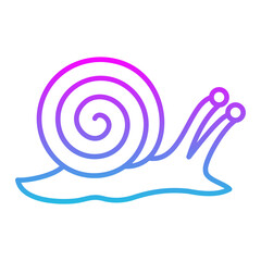 Snail Line Gradient Icon