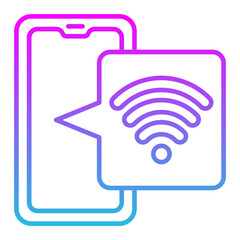 Wifi Line Gradient Icon
